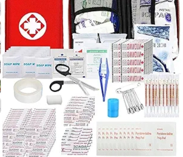 Car First Aid Kits 275Pcs Survival Gear Home Travel Size Small Emergency Kit Tactical Hiking EVA Camping Essentials Backpack Sports Office Boat Urgent Accident